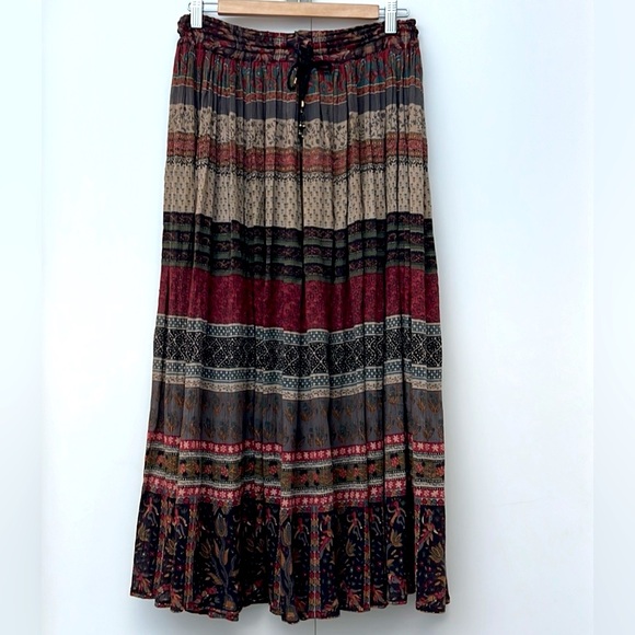 Dresses & Skirts - VINTAGE | Mix Floral Skirt Boho Rayon Midi Maxi Skirt